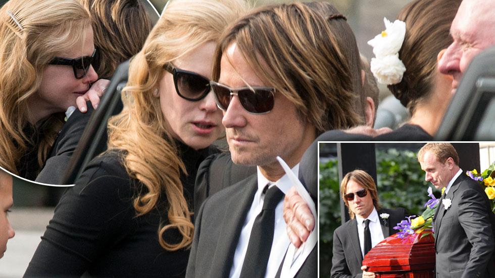 Nicole Kidman & Husband Keith Urban Bid Farewell To Her Father Antony