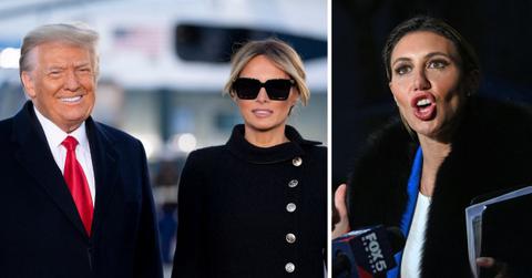 donald melania trump attend mar a lago birthday alina habba bond