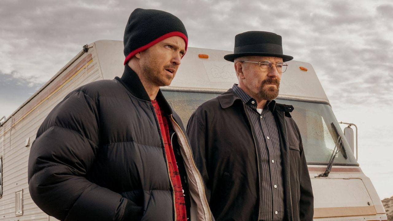 Photo of Aaron Paul and Bryan Cranston