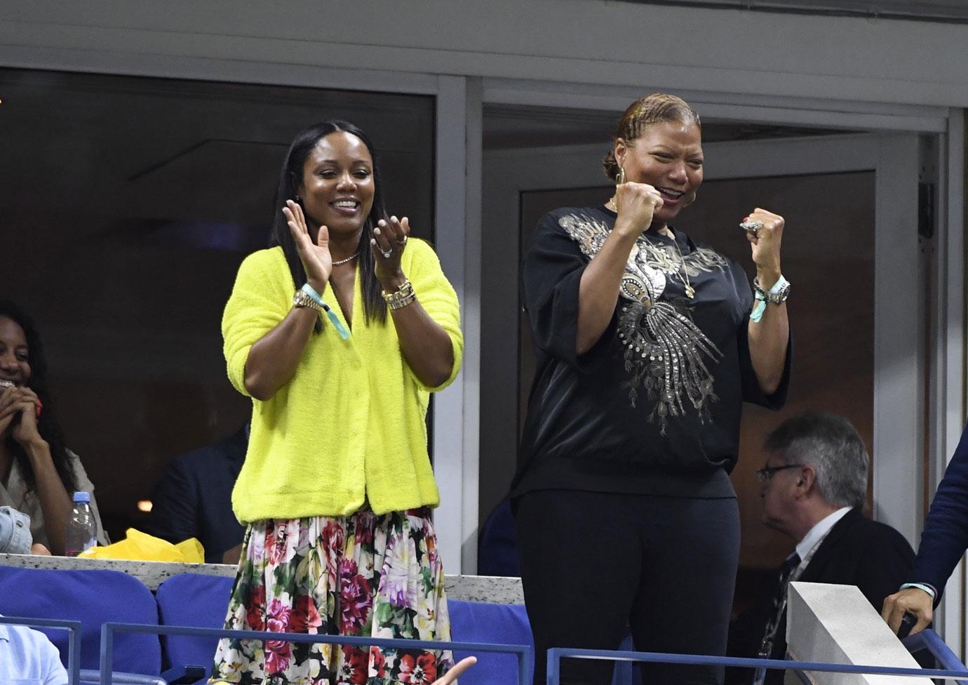 Queen Latifah & Girlfriend Eboni Nichols Watch US Open