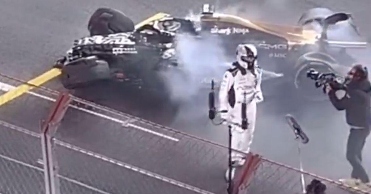 shocking moment brad pit collapsed grand prix las vegas secret