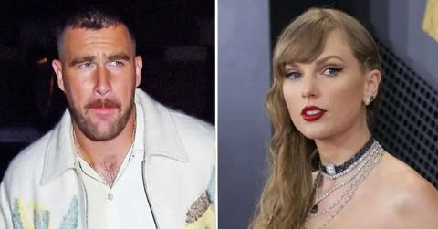 Composite photo of Travis Kelce and Taylor Swift