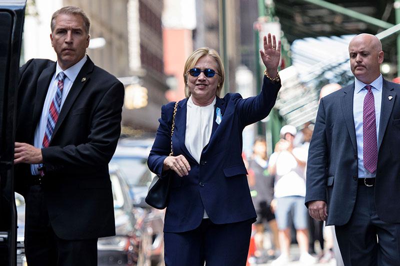 Hillary Clinton Stroke glasses 911 memorial