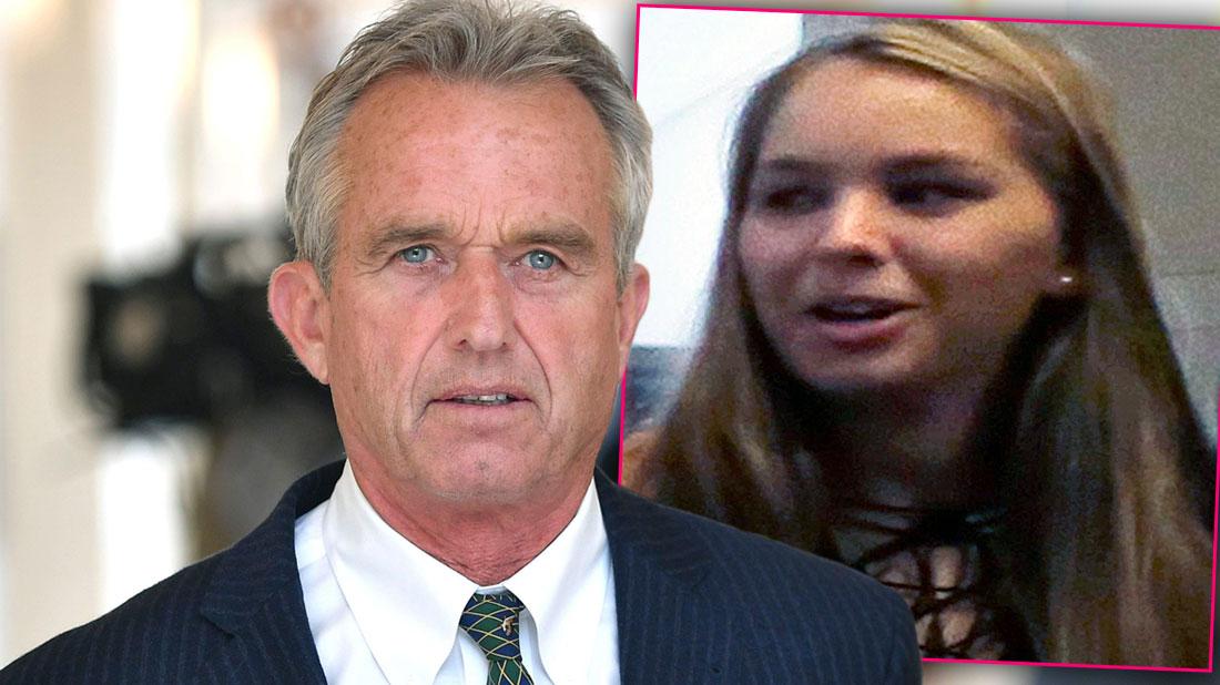 Robert Kennedy Jr. Wearing Pin-Stripe Suit Pens Touching Tribute Following Overdose Death Inset of Saoirse Kennedy Hill