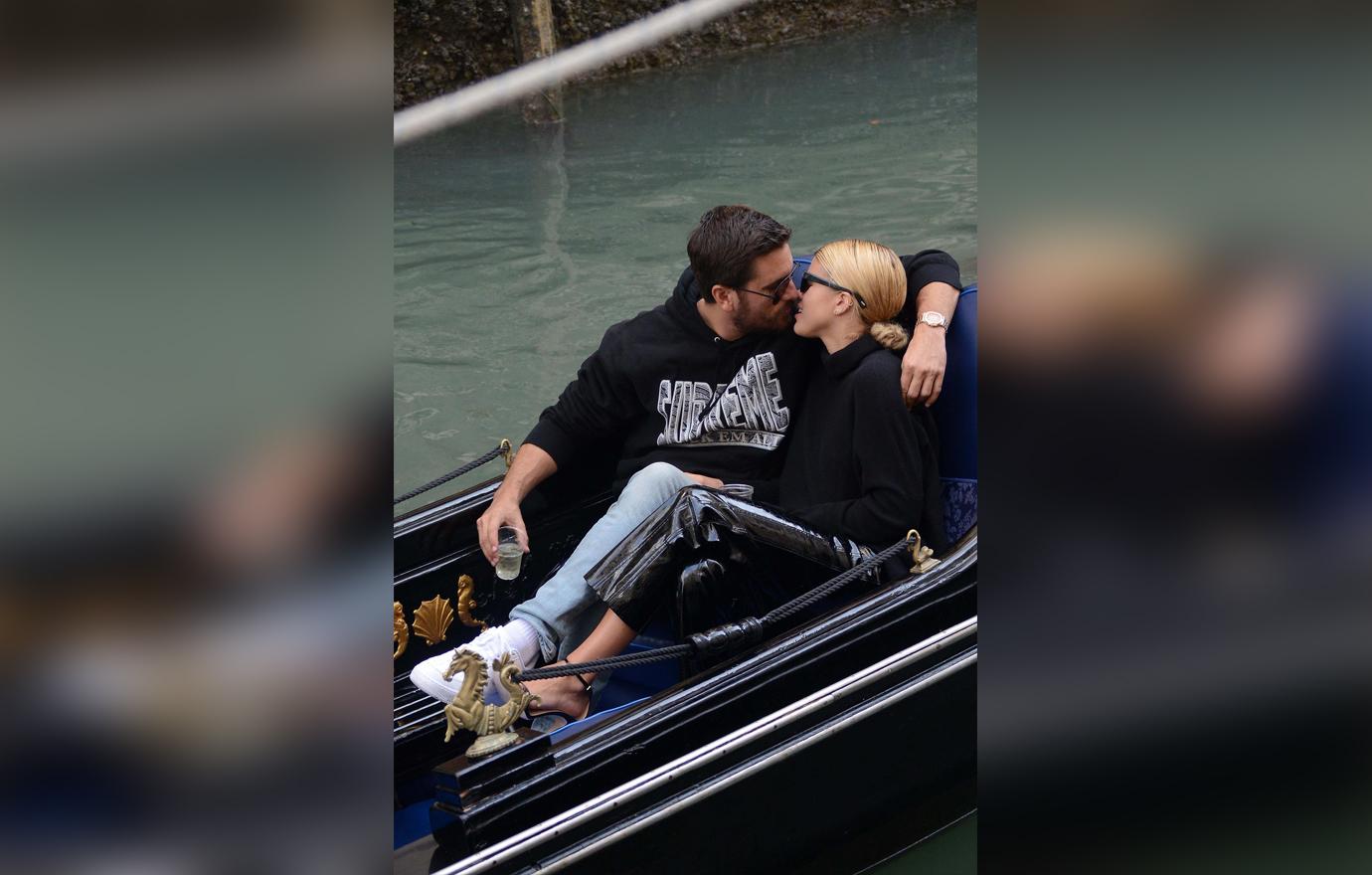 Scott Disick Sofia Richie Kissing Venice