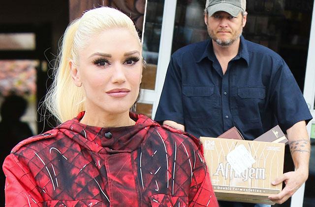 //blake shelton booze liquor store gwen stefani pp