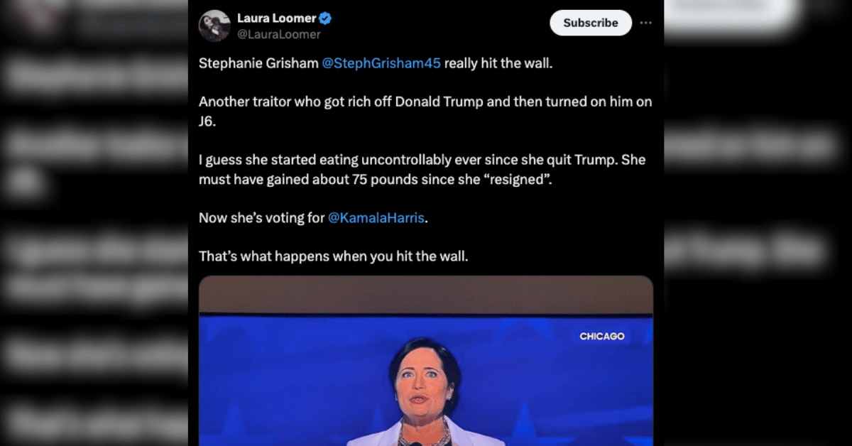 stephanie grisham fires back laura loomer