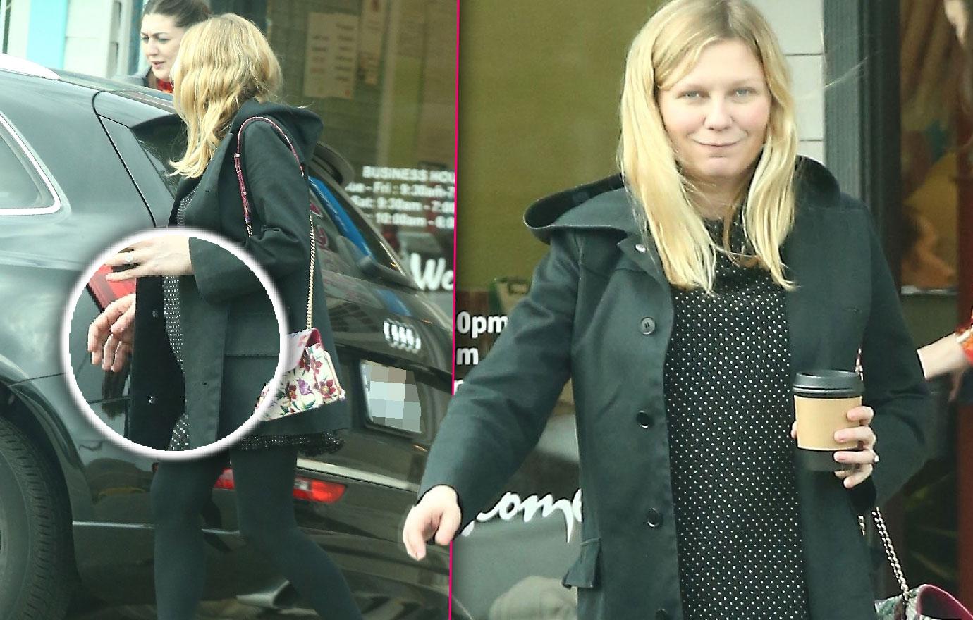 Kirsten Dunst Shows Off Baby Bump