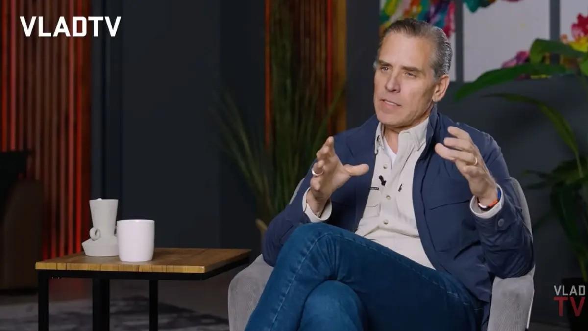 Joe Biden's son issued the challenge while on DJ Vlad's podcast.