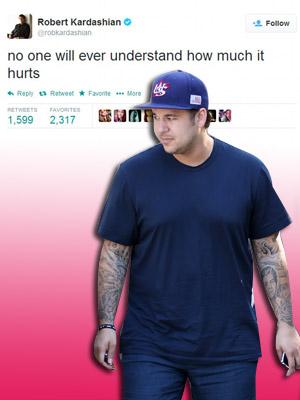 Rob Kardashian Tweets 'No One Will Ever Understand How Much It Hurts