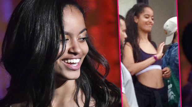 malia obama partying lollapalooza skips dnc crop top pics