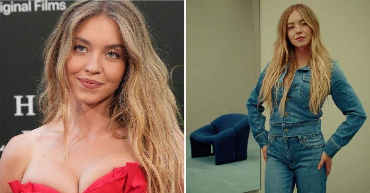 Split photo of Sydney Sweeney