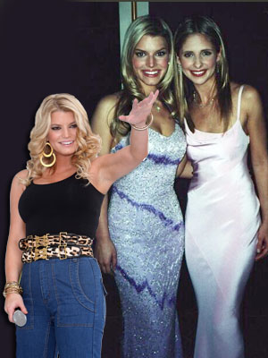 //sarah michelle gellar jessica simpson tbt tweet