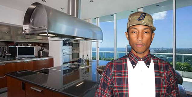 //pharrell williams miami home  x