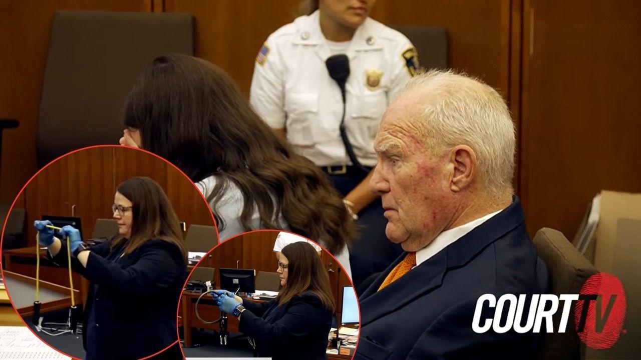 Prosecutors presented the exercise bands Lindsay Clancy allegedly used to kill her kids.