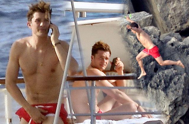 //orlando bloom shirtless nude penis yacht pp