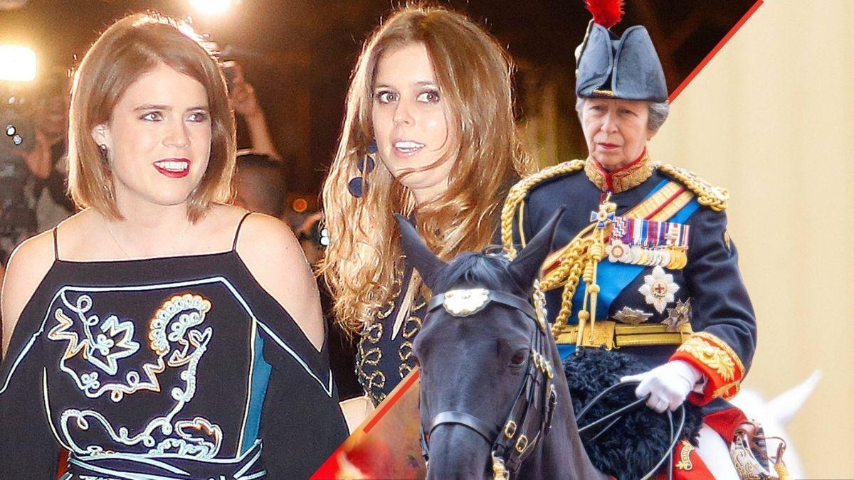 Photo of Princesses Anne, Beatrice and Eugenie