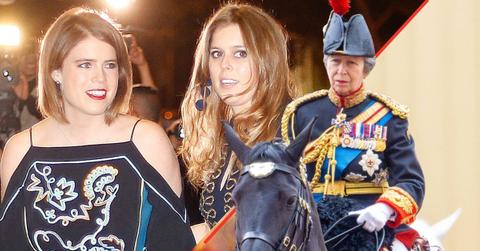 Photo of Princesses Anne, Beatrice and Eugenie