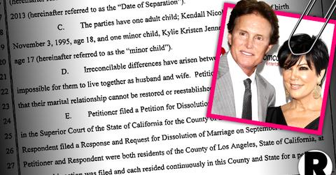//kris bruce jenner divorce stipulated judgment papers keeping up kardashians pp sl