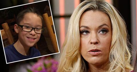 //Kate gosselin son aaden locked dog crate pp