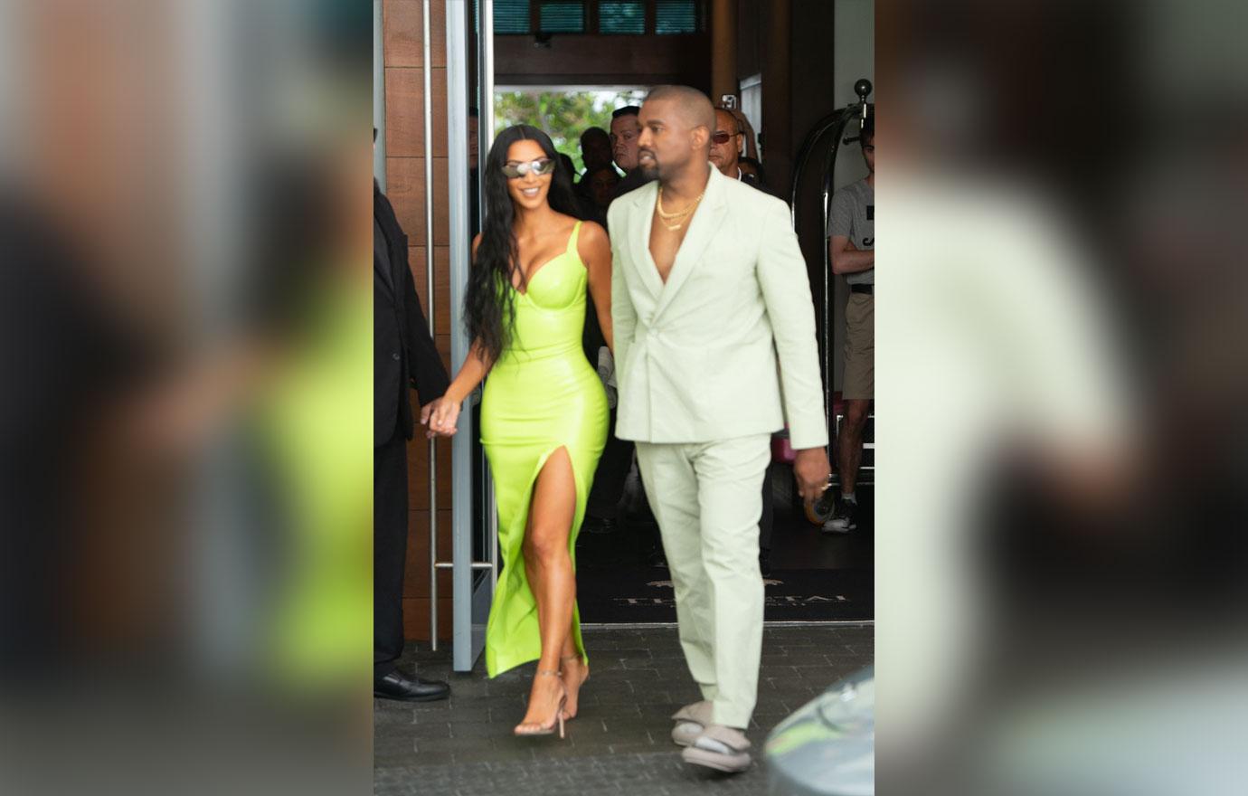 Kim Kardashian Wears Sweats & No Makeup On Date With Kanye West