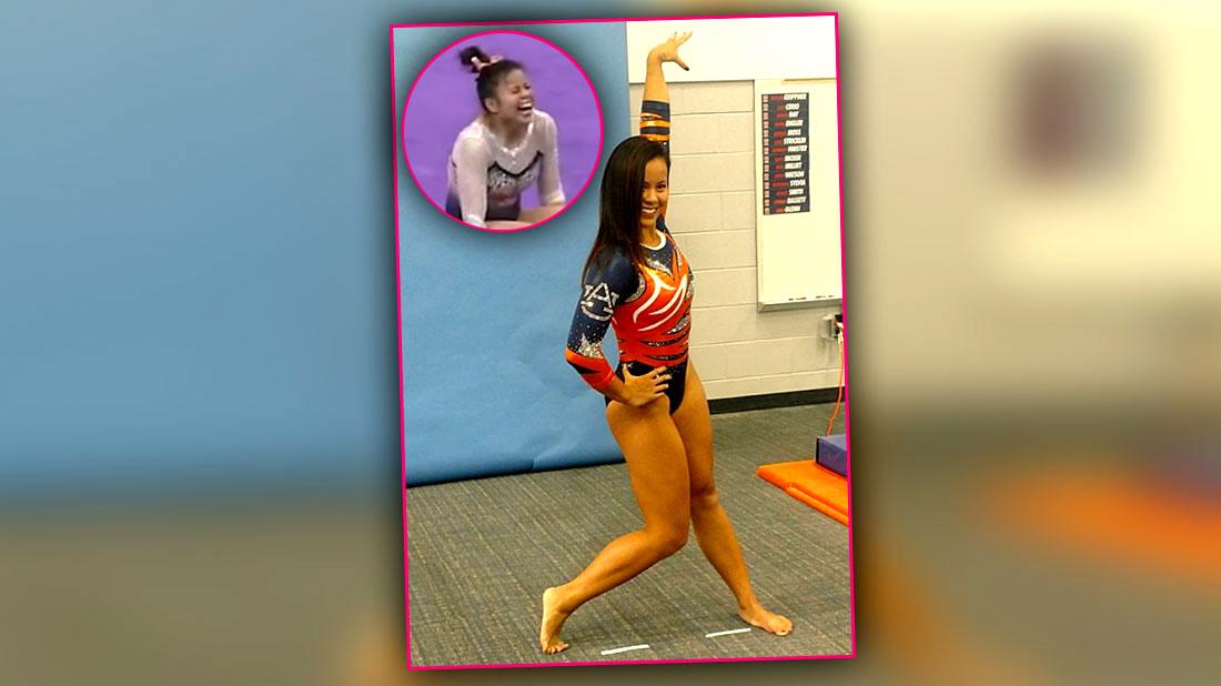 College Gymnast Breaks Both Legs