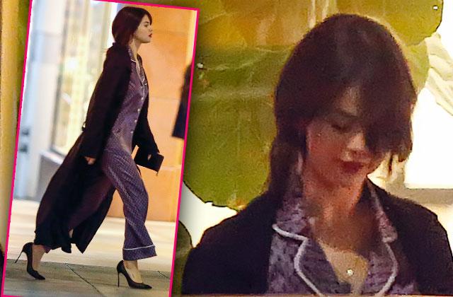 Selena Gomez Rehab Pajama Shopping Santa Monica Pics