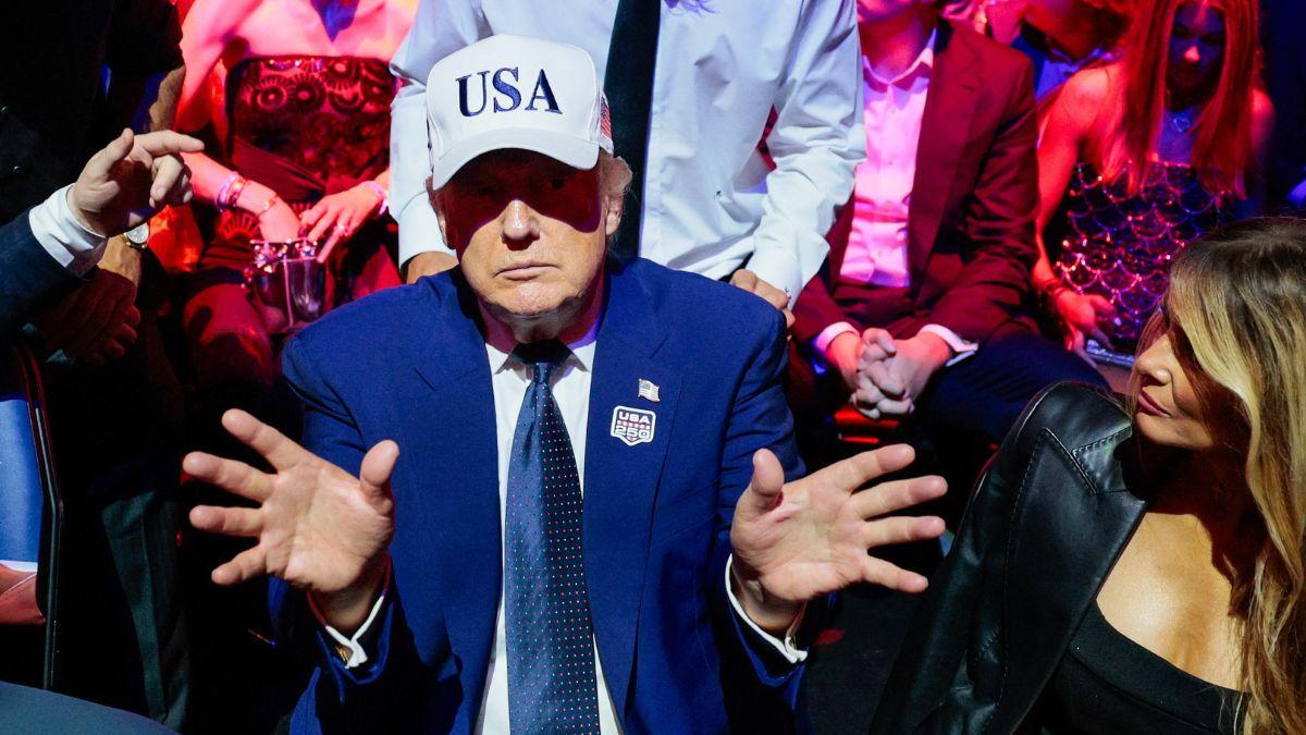 image of The president attended the high-profile event alongside UFC chief Dana White to celebrate his 80th birthday.
