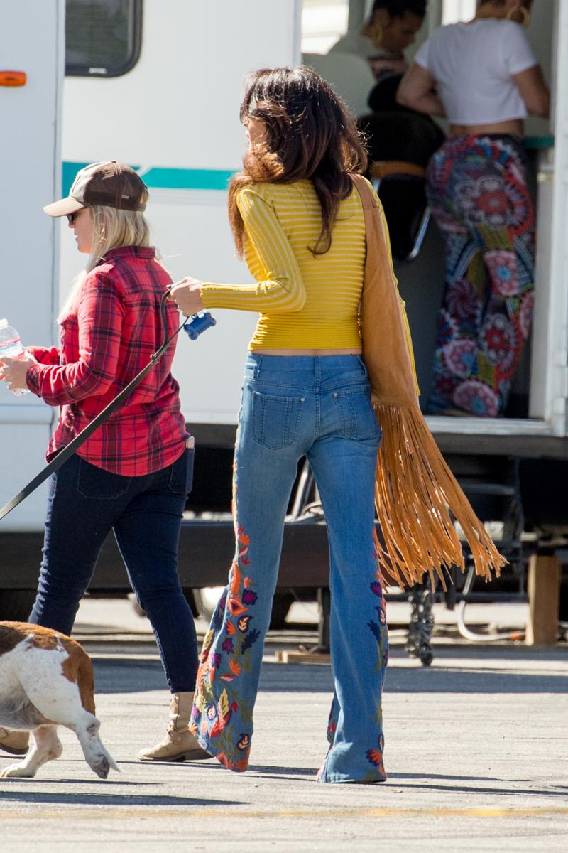 Amal Clooney Skinny Jeans Belly Crop Top George