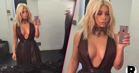 kim-kardashian-cleavage-selfie