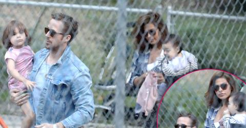Ryan Gosling Eva Mendes Kids Daughters Park