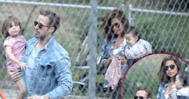 Ryan Gosling Eva Mendes Kids Daughters Park