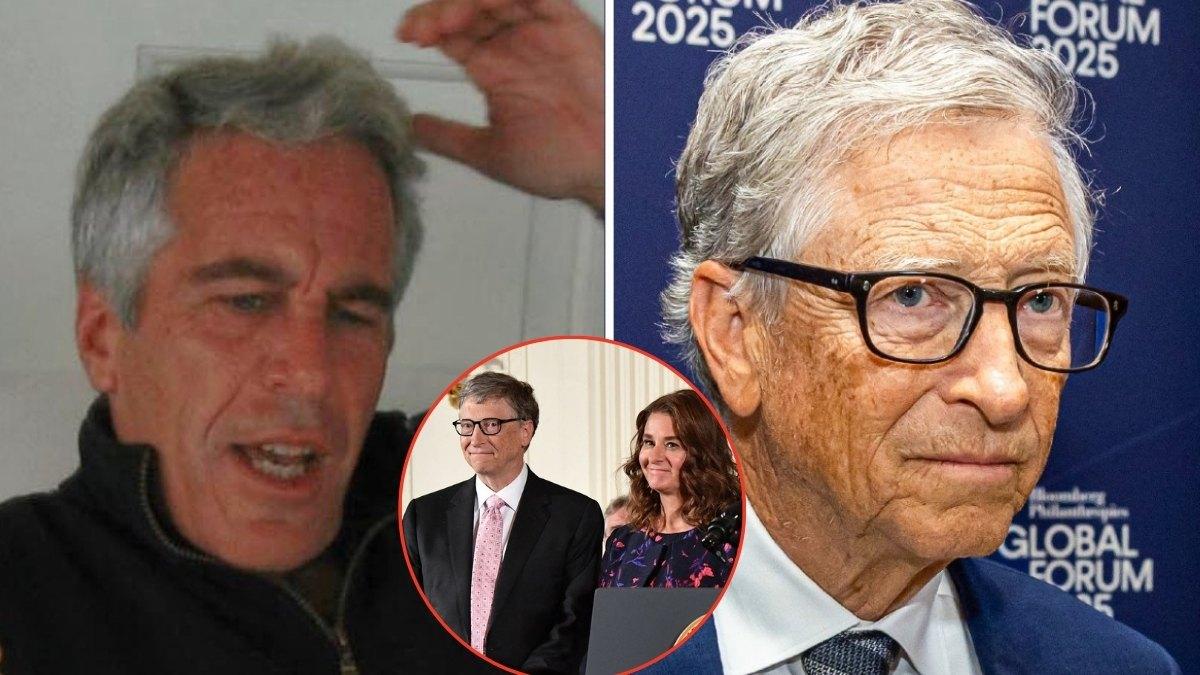 Photos of Jeffrey Epstein, Bill and Meliinda Gates
