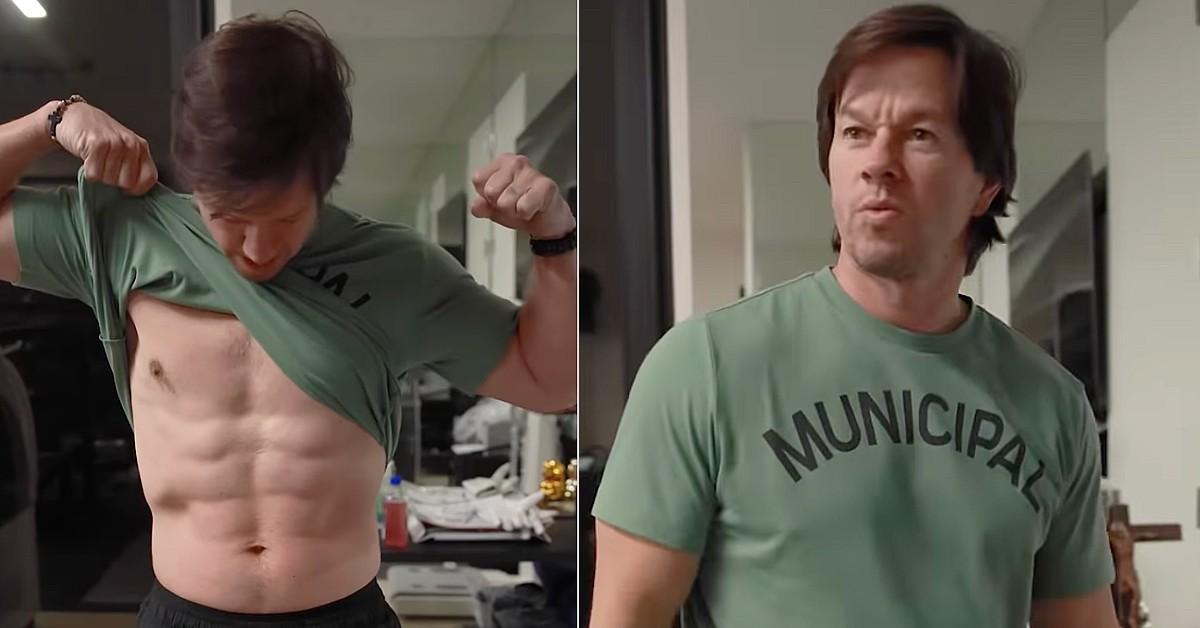 Split photo of Mark Wahlberg