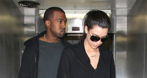 //kanye west kim kardashian square fameflynet