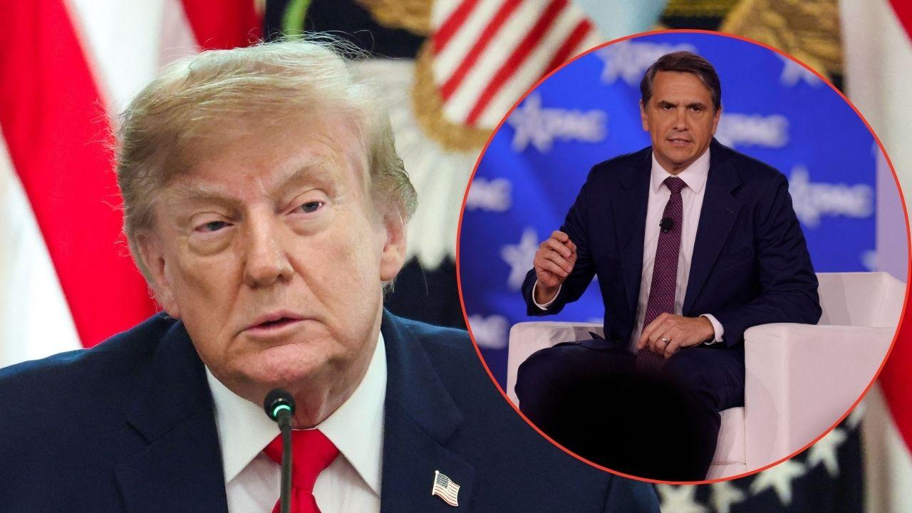 Split image Donald Trump and Todd Blanche