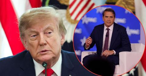 Split image Donald Trump and Todd Blanche