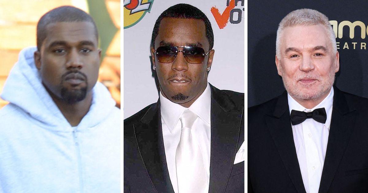 Composite photo of Kanye West, Sean 'Diddy' Combs, Mike Myers