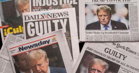 joe biden gives creepy smile asked donald trump guilty verdict