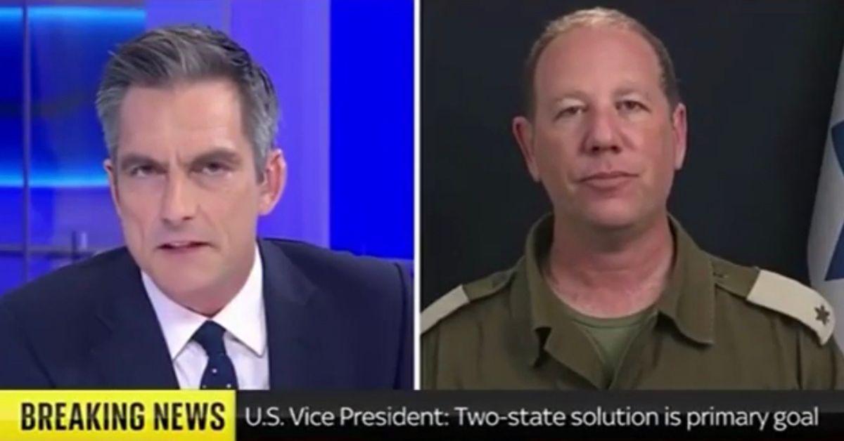 News Anchor Ends Interview After IDF Spokesman Contradicts Gaza Claims