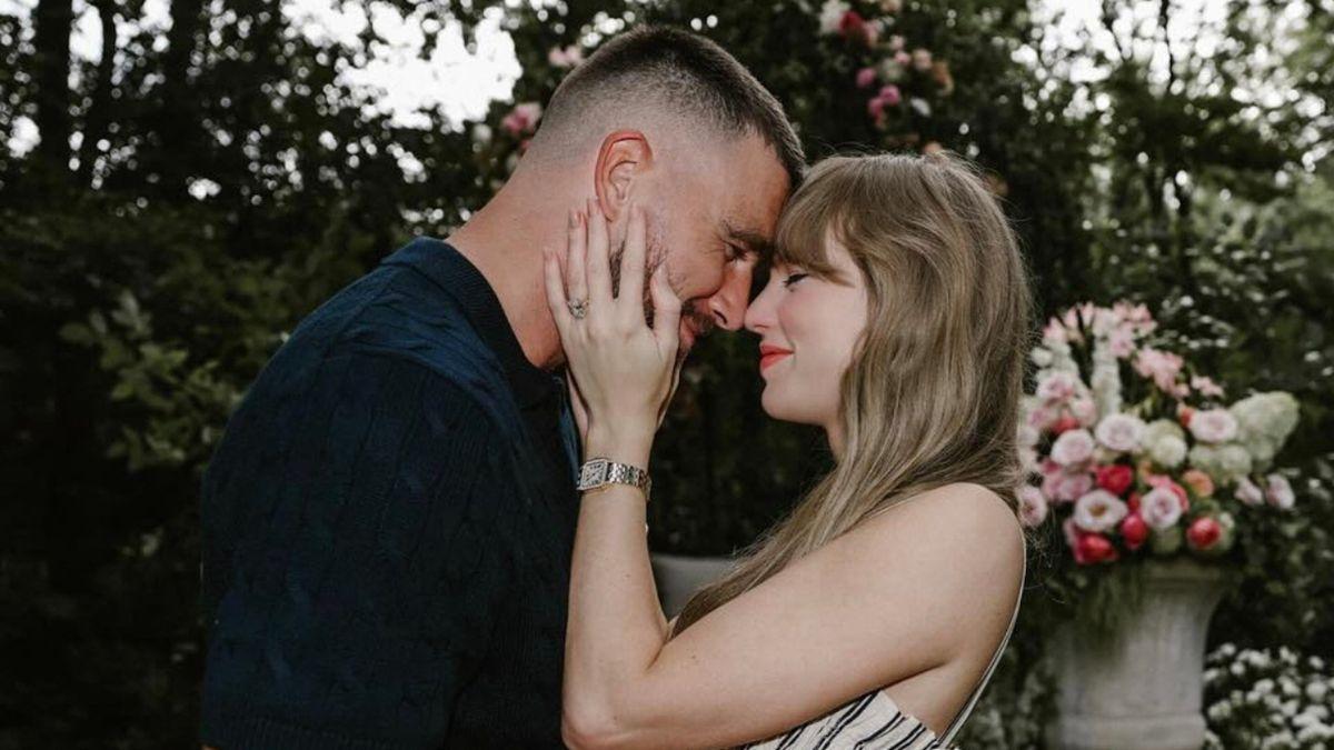 picture of Taylor Swift and Travis Kelce