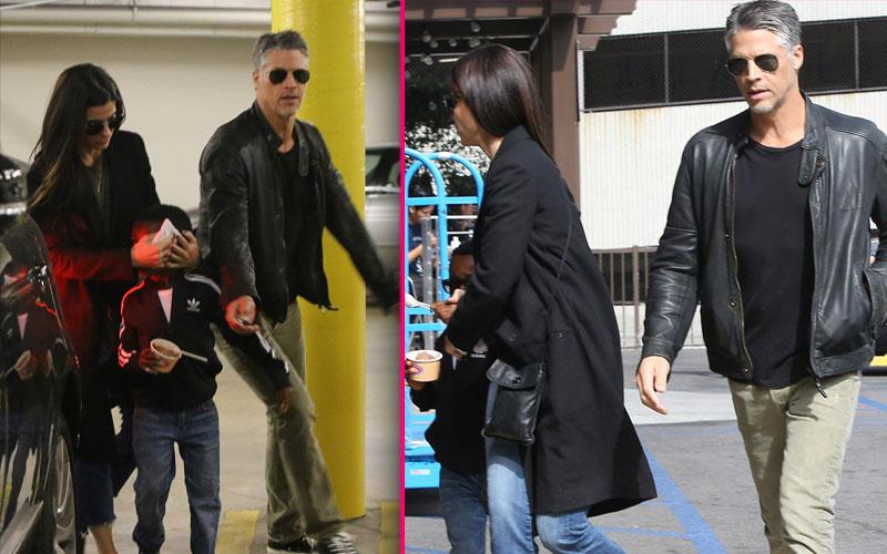 Sandra Bullock & Son Louis With Bryan Randall Photos