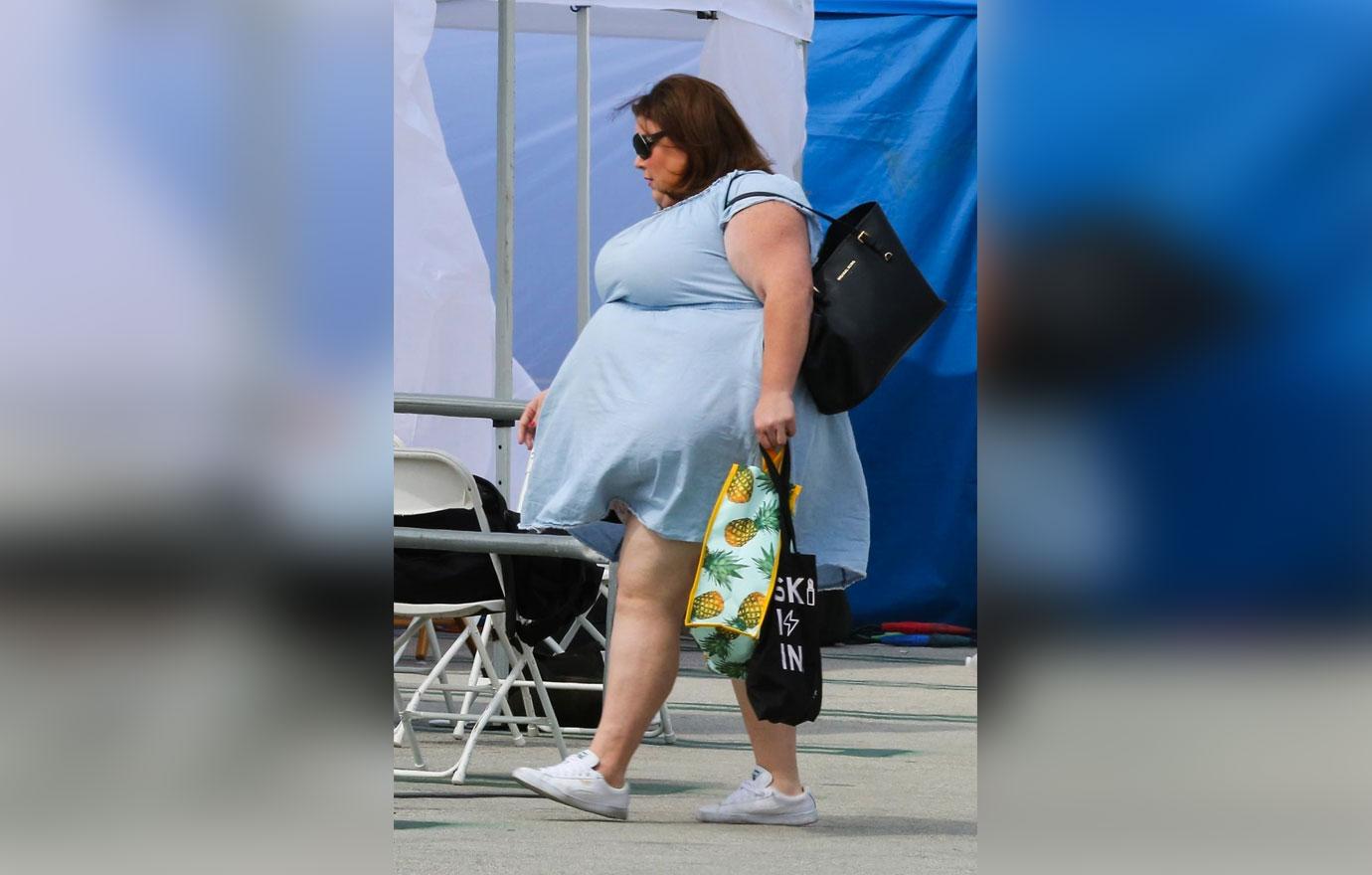 Chrissy Metz short dress underwear