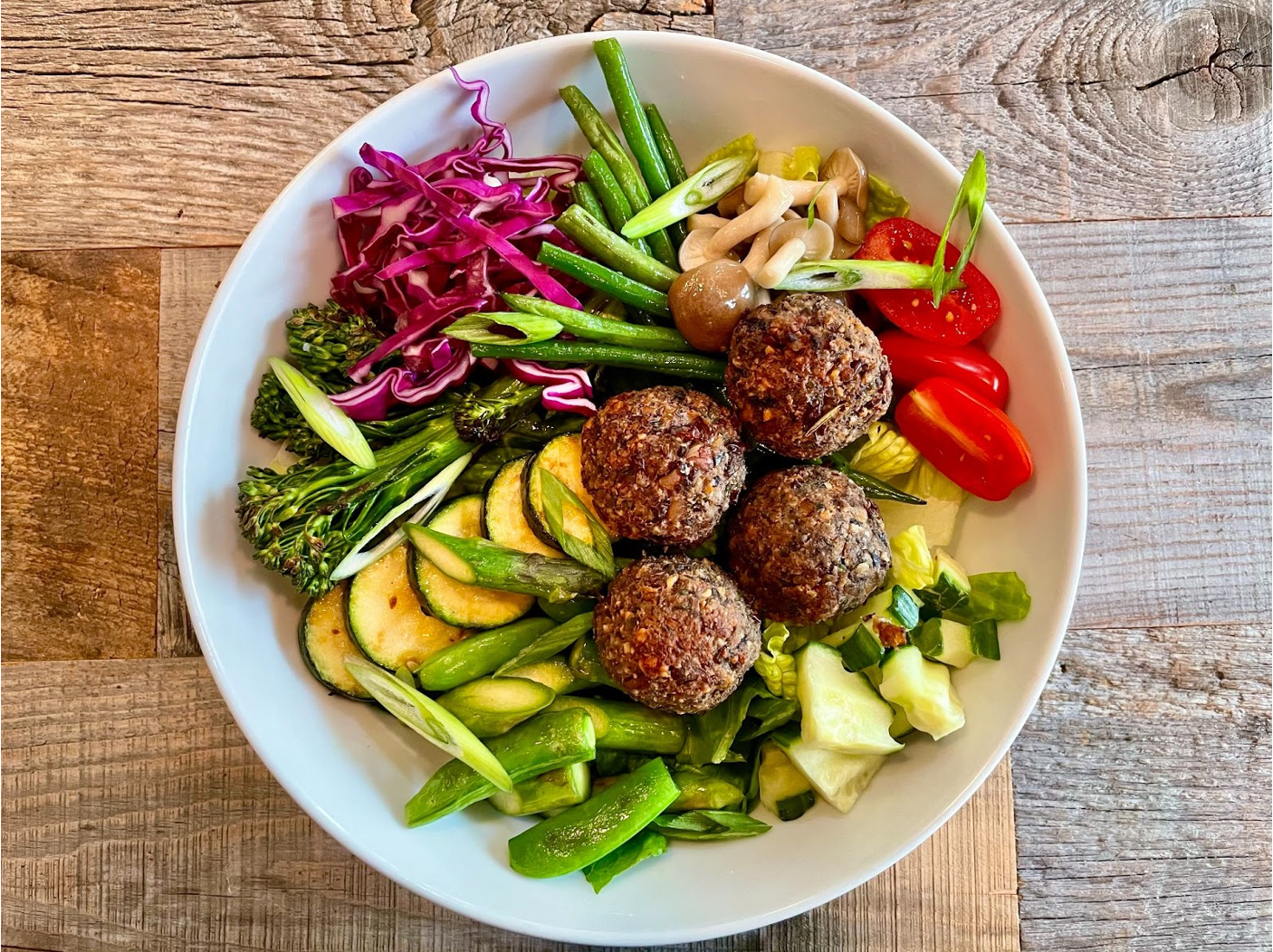 Dr. Igor’s Adzuki Bean & Mushroom Fritter Buddha Bowl Recipe