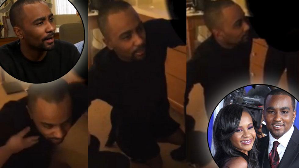 Nick Gordon Falls Down Drunk