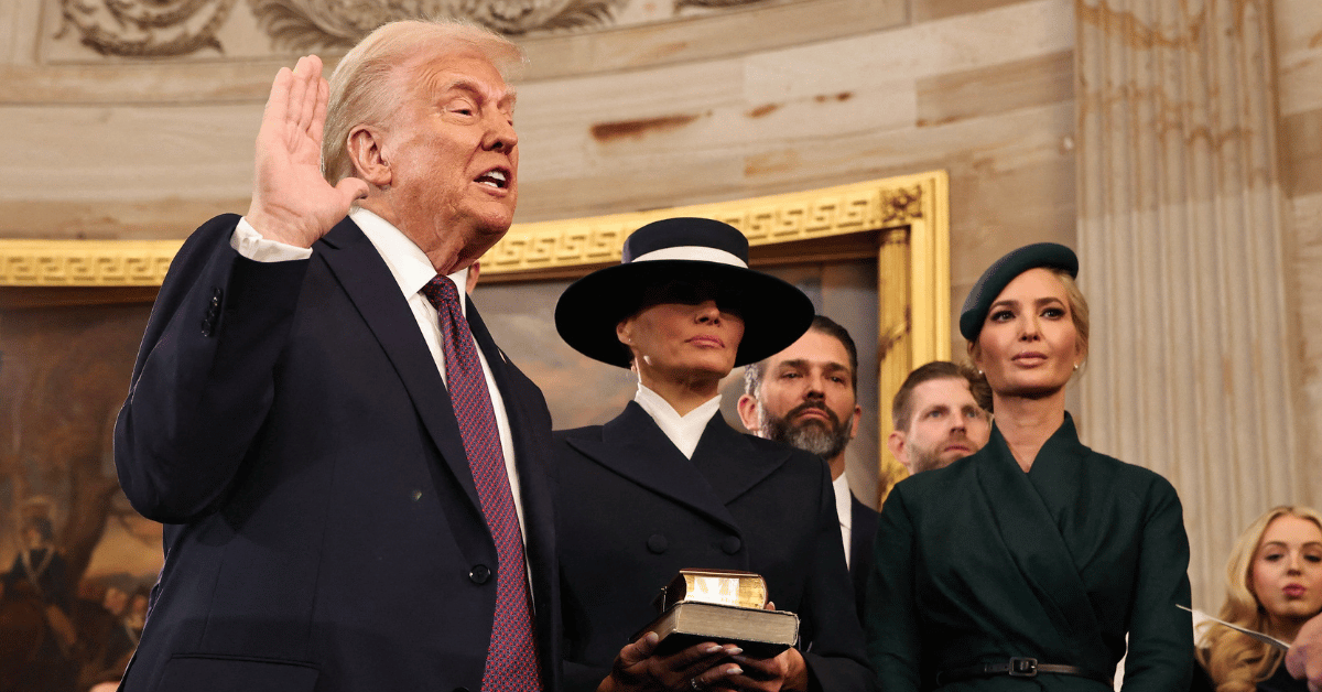 Photo of Donald Trump, Melania Trump and Ivanka Trump