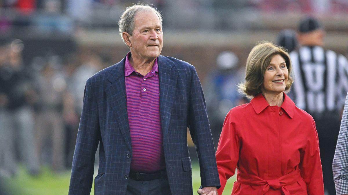 Photo of George W. Bush and Laura