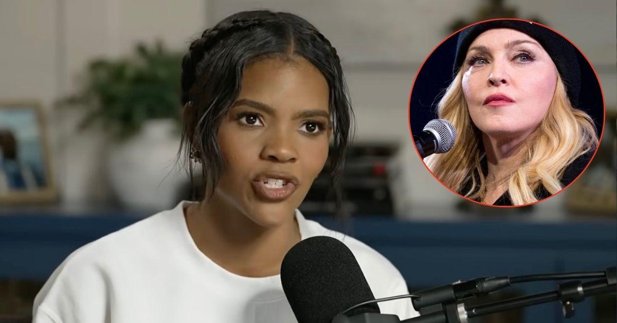 Composite photo of Candace Owens and Madonna