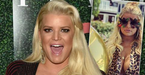 Jessica Simpson Shows Off Boobs At Her 39th Birthday Party