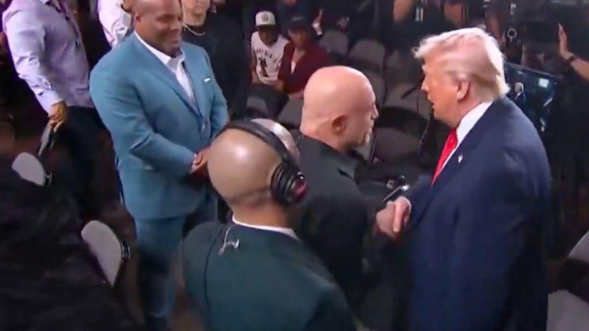 image of The interaction comes after Joe slammed Donald's Iran strategy on his podcast.